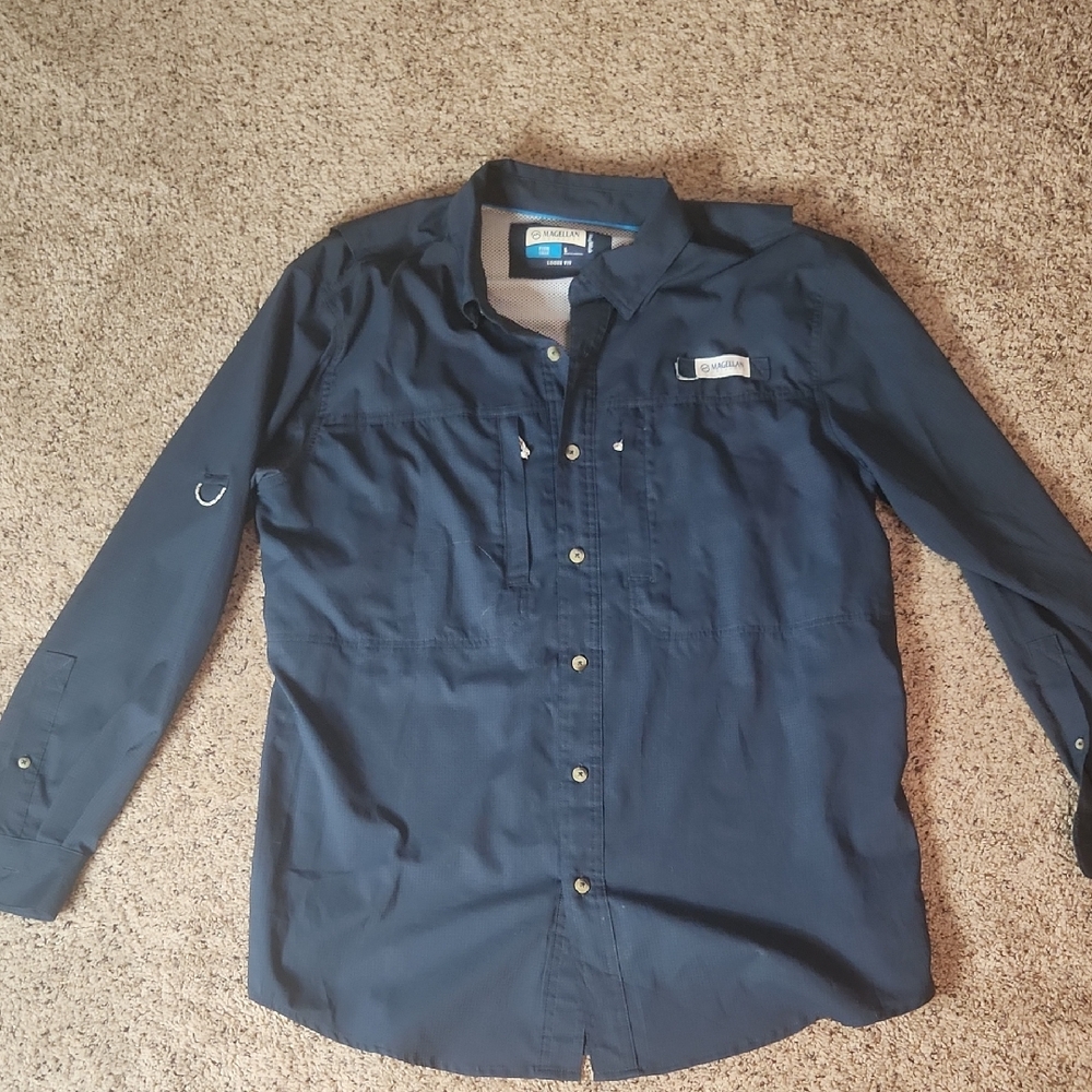 Columbia Men's Dark Blue Casual Shirt
